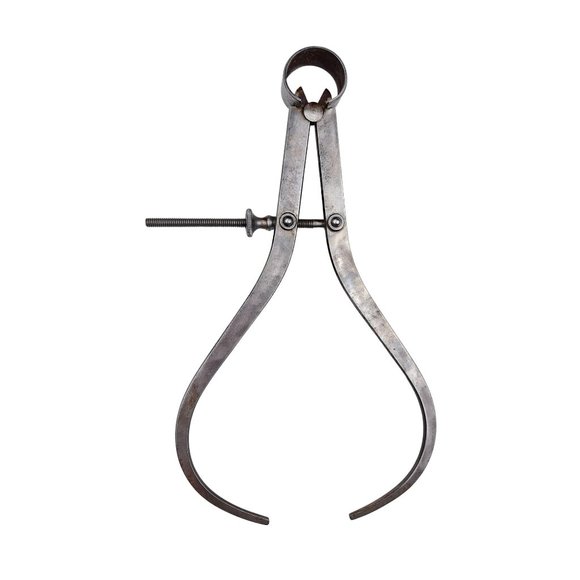 Vintage Starrett Outside Spring Caliper 8 inch Machinist Tool Measure Flat Leg - Picture 2 of 5